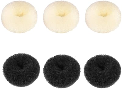 Dailygoods- Donut-haarelastiekjes 6 stuks - Donut-haarknot - Haarstyling-set - Chignon - Kapsels - Hoogwaardig nylon