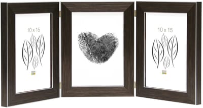 Deknudt Frames fotolijst S41VK3 H3V - bruin - drieluik -  3x 10x15 cm