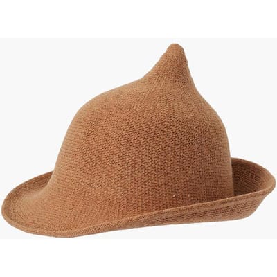 Chapeau d'Halloween Chapeau de Sorcier Chapeau Tricoté en Laine Pliable Chapeau de Sorcière Pointu Tendance average size