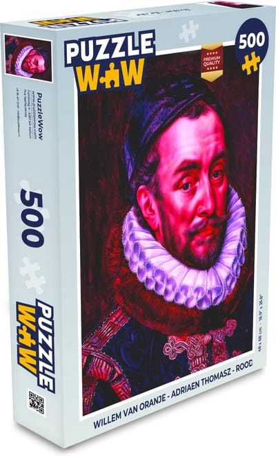 Puzzel Willem van Oranje - Adriaen Thomasz - Rood - Legpuzzel - Puzzel 500 stukjes