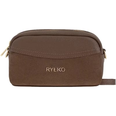 Klein leren en suède handtas voor dames Ryłko