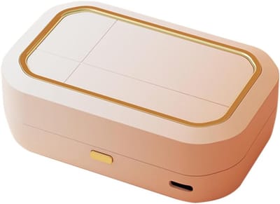 Contactlensreiniger - draagbare contactlenzenreiniger met 4 tijdmodi, 360°-hoogfrequente vibratie, contactlens, reinigingsmachine voor het reinigen van zachte lenzen, gekleurde contactlenzen