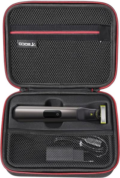 Case voor OneBlade Pro Face en Body QP6551/30, QP6651/30, QP6650/30, QP6550/30, QP6620/20 - Bescherming, Accessoires en Draagoplossingen voor Baardtrimmers