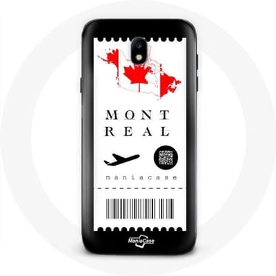 Samsung Galaxy J3 2017 Case Vliegticket Montreal Canada