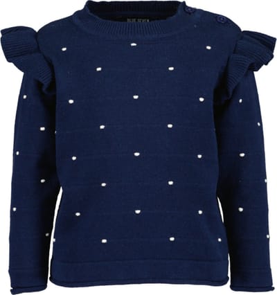 Blue Seven-Mini meisjes pullover-Nacht blauw