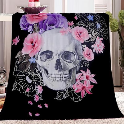 Extra Zachte Flanellen Deken 180x200 cm met Uniek Patroon voor Bed en Bank