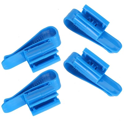 4 pièces Serre-tube d'eau Fixe Multifonction Plastique Aquarium Support de Tuyau blue