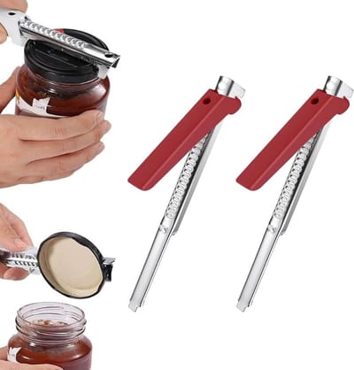Handige 2-delige Jar Opener voor Artritis, Multifunctionele Blikopener voor Zwakke Handen en Senioren, Eenvoudig te Gebruiken en Ergonomisch Ontwerp