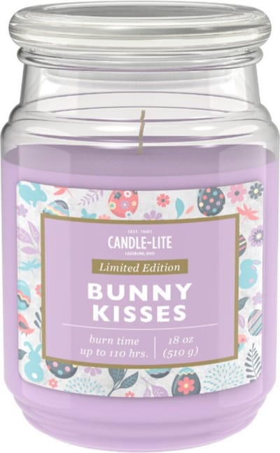 Geurkaars Candle Lite - BUNNY KISSES - 110 Branduren - Luxe geurkaars - geurkaarsen geschenkset - geurkaarsen rituals - Geurstokjes - Trendy