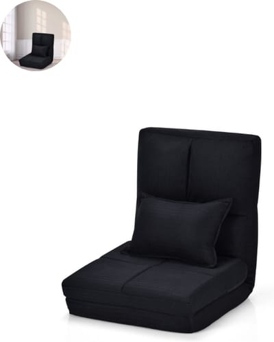 Fauteuil - Relaxzetel - Relaxstoel - Relaxfauteuil - Stoel - Voor één Persoon - Zwart