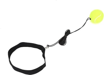Boksreflexbal - Trainingsbal Boksen - Verbeteren Reflexen - Duurzaam Kunststof - 6.99 x 6.99 x 3.99 cm - Geel