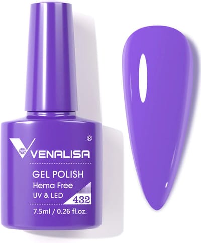 Venalisa UV Gellak Paars - 7.5 ml - Paarse Gellak - Gellac Paars - Gellak Kleuren - Venalisa Gellak - Gellak Nagellak