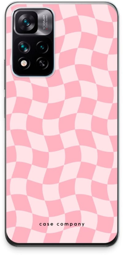 Case Company® - Hoesje geschikt voor Xiaomi 11i hoesje - Grid Roos - Soft Cover Telefoonhoesje - Bescherming aan alle Kanten en Schermrand