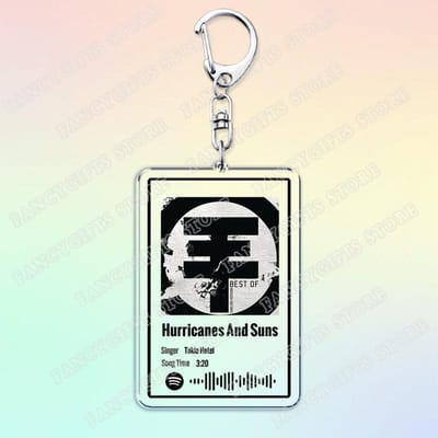 Tokio Hotel Band Muziek Sleutelhangers voor Vrouwen Accessoires Tas Automatisch Schrei Tom Bill Kaulitz Liedjes Sleutelhangers Sieraden Fans Cadeaus black