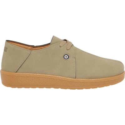 Lambretta Heren-sneakers met logo en plateauzool (Zand)