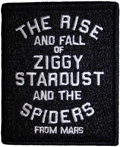David Bowie - The Rise and Fall Patch - Zwart/Wit