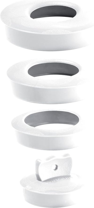 Stop Universeel - Afvoerstop Set - Badkamer Onderhoud - Robuust ABS Plastic - Ø 36-58 mm - Wit