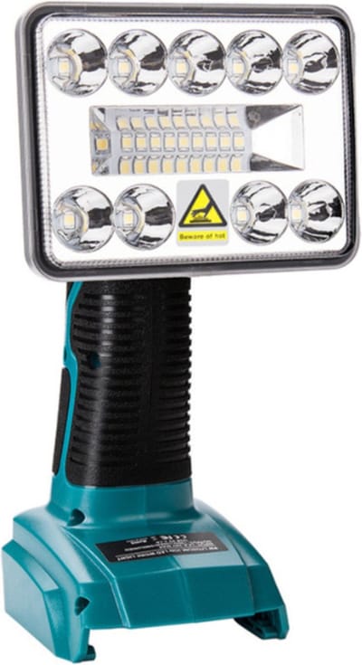 Krylanso® - LED lamp voor Makita 14,4V/18V LXT accu - USB Powerbank functie - Verstelbare Lampkop - Compact en Hanteerbaar - 9 Watt - 1000 Lumen (geleverd zonder accu en lader)