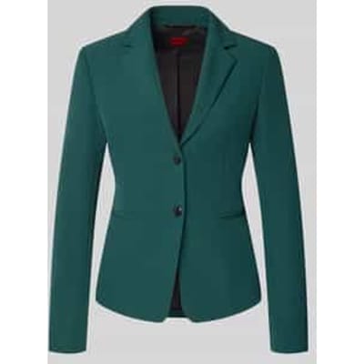 Slim fit korte blazer met 2-knoopssluiting, model 'AGONIA'