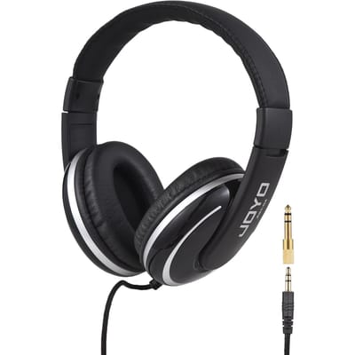 JOYO Over Ear Koptelefoon Bedrade Koptelefoon Stereo Geluid Headsets 40mm Driver Comfortabele Koptelefoon zwart