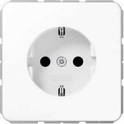 Jung CD1520KIWW Wandcontactdoos met randaarde Inzetstuk 1-voudig Alpine-wit 1 stuk(s)