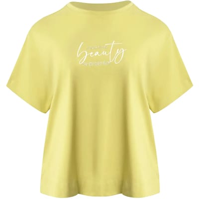 T-shirt met strasslogo voor vrouw Mat Fashion
