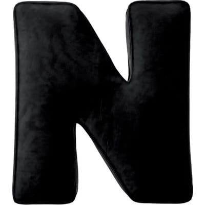 Kussen letter n Yellow Tipi Posh Velvet