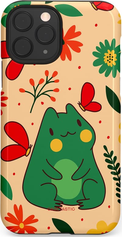 Casetastic Hoesje Geschikt voor Apple iPhone 11 Pro - Stijlvolle Beschermende Duo-layer Case - Kikkerkus