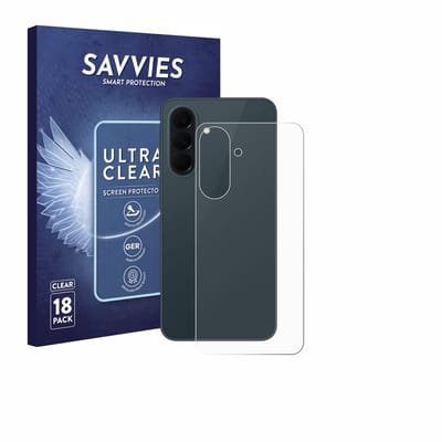 Savvies - Screenprotector voor Samsung Galaxy A37 5G (Achterkant) - Folie Beschermfolie transparant 18 Stuks