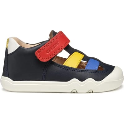GEOX STEPPIEUP PEUTER Sneakers - MARINEBLAUW/MULTICOLOR - Maat 20