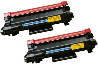 KATRIZ® huismerk Toner 2x TN2510X (2x 3000 pagina's) |Geschikt voor Brother DCP-L2620DW /DCP-L2627DW /DCP-L2627DWE /DCP-L2627DWXL / DCP-L2660DW / DCP-L2665DW/ HL-L2400DW/ HL-L2400DWE/ HL-L2445DW/ HL-L2447DW/ MFC-L2800DW/ MFC-L2827DW/ MFC-L2827DWXL/
