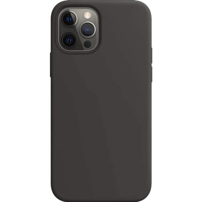 iPhone 12 Pro Siliconen Back Cover - Zwart