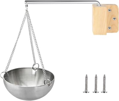 Sauna Aroma Kom RVS voor Essentiële Oliën en Geurverspreiding 12 cm
