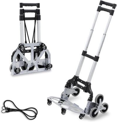 Inklapbare Aluminium Steekwagen met Anti-Slip Laadvlak - Draagkracht tot 75 kg