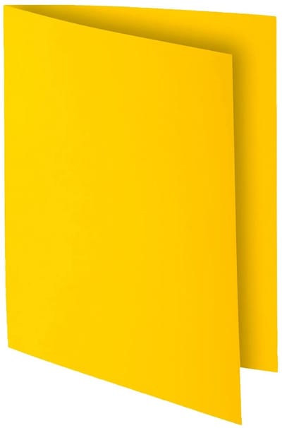 Exacompta 10x ROCK''S 210 Pak van 10 dossiermappen 210g/m2 24x32cm voor A4. - Citroengeel - 217111E