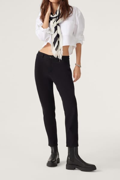 BA&SH Straight Trousers Black Maat: 34 | Straight Broeken Outlet | Dames | Zwart