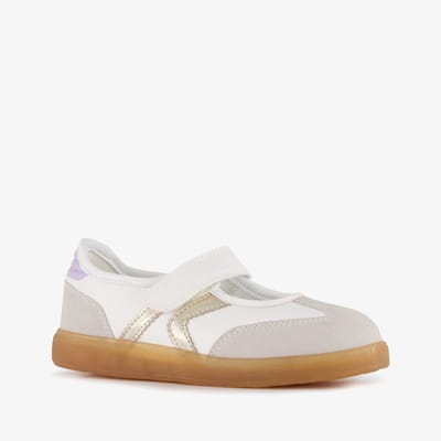 Blue Box meisjes ballerina sneakers beige wit - Maat 22 - Uitneembare zool