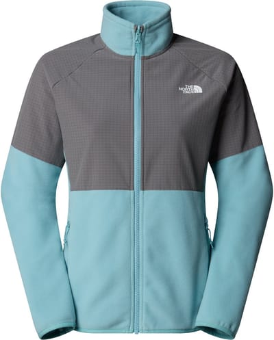 The North Face W GLACIER HEAVYWEIGHT FULL ZIP JACKET Dames Outdoorjas - Blue Eclipse/Smoked Pea