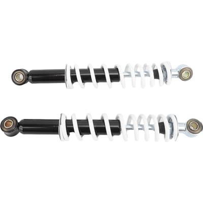 1 Paar 275mm Motorfiets Schokdemper Instelbare Demping 10mm Gat ID voor 50ml 70ml 90ml ATV Go black