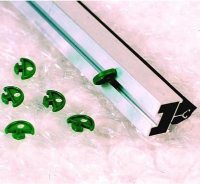 Groene bevestigingsclips noppenfolie / schaduwdoek - set van 50 stuks