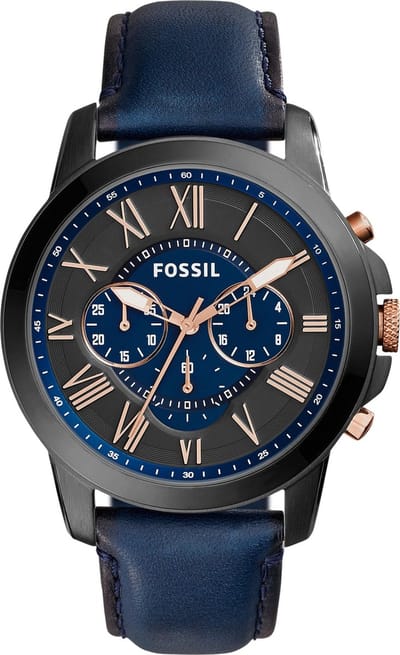 Fossil Grant FS5061 Herenhorloge  44 mm - Zwart