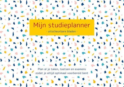Terrazzo Mijn studieplanner (met uitscheurbare bladen)