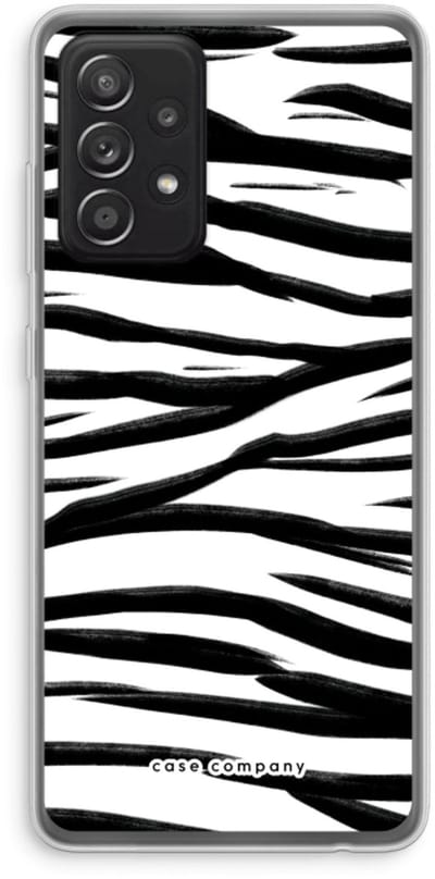 Case Company® - Hoesje geschikt voor Samsung Galaxy A52s 5G hoesje - Zebra pattern - Soft Cover Telefoonhoesje - Bescherming aan alle Kanten en Schermrand