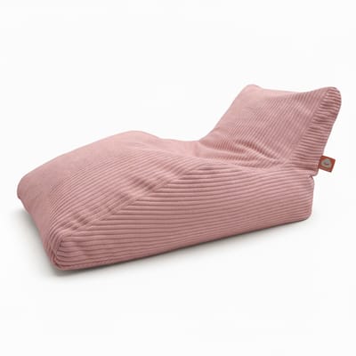 Whoober Bali XL – Lounge XL Zitzak – Roze dik ribfluweel – Comfortabel & Duurzaam