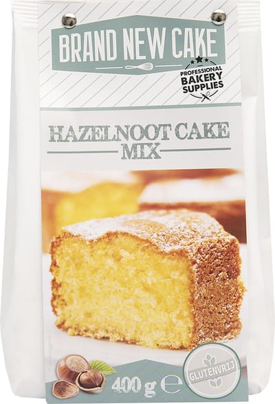 BrandNewCake® Hazelnootcake-mix 400gr - Bakmix - Glutenvrij