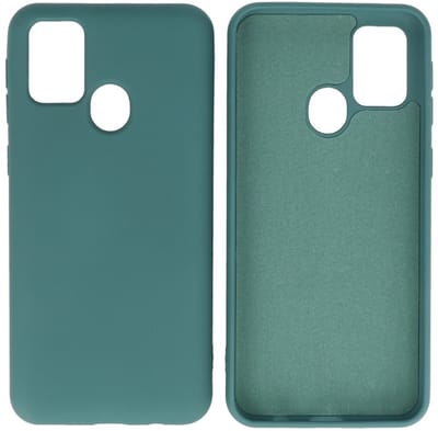 Hoesje Geschikt voor de Samsung Galaxy M31 - Fashion Color Backcover Telefoonhoesje - Donker Groen