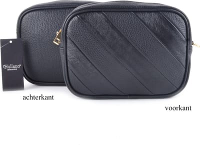 Giuliano Metallic Rainbow tas - zwart - made in Italy