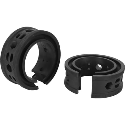 2 STUKS Veerbumper Buffer C-type Vermindert Geluid Anti-vibratie Universeel Veer Schokdemper Kussen voor Auto's black