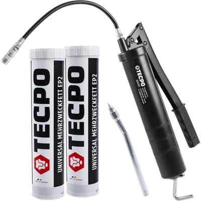Vetspuit Set - Smeermiddel Kit - Onderhoud Gereedschap - Hoge Belasting - 2 x 400g - Bruin