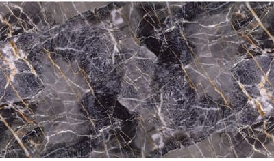DMS - Decoratief Zelfklevend Paneel - Zwart-Goud Marmer - 280x60 cm